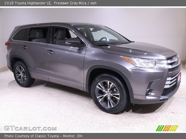 2018 Toyota Highlander LE in Predawn Gray Mica