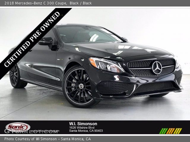 2018 Mercedes-Benz C 300 Coupe in Black