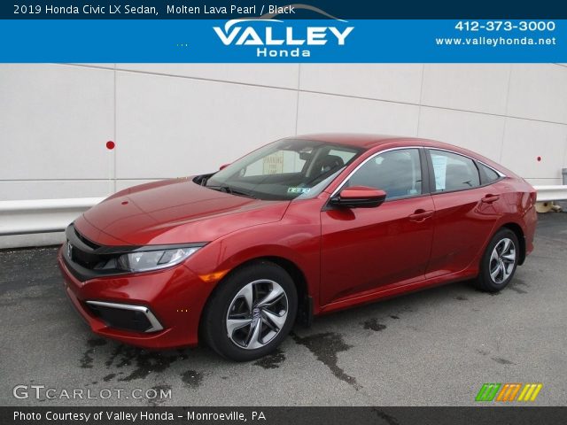 2019 Honda Civic LX Sedan in Molten Lava Pearl