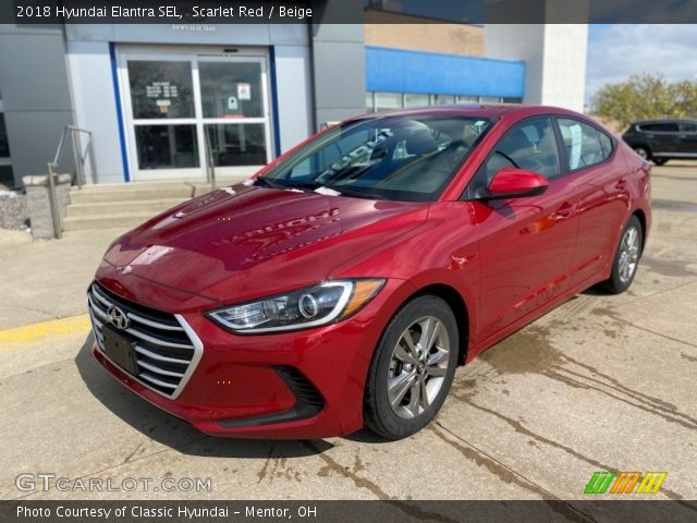 2018 Hyundai Elantra SEL in Scarlet Red