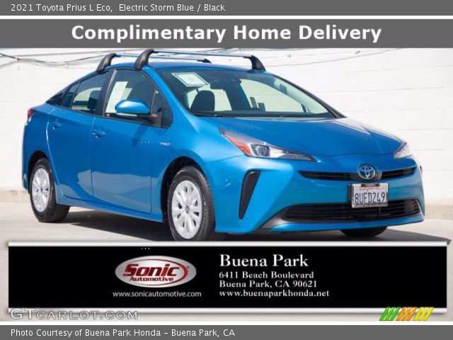 2021 Toyota Prius L Eco in Electric Storm Blue
