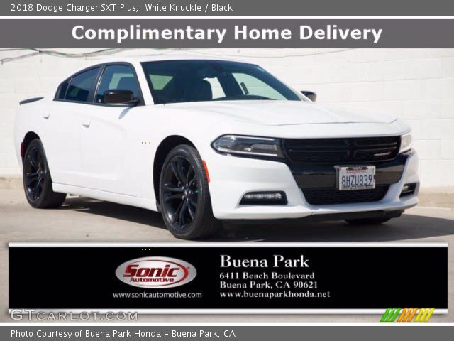 2018 Dodge Charger SXT Plus in White Knuckle