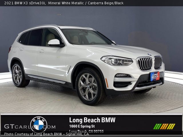 2021 BMW X3 sDrive30i in Mineral White Metallic