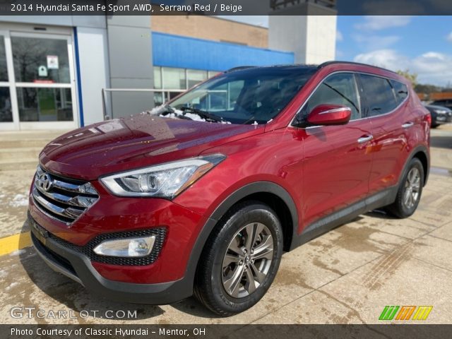 2014 Hyundai Santa Fe Sport AWD in Serrano Red