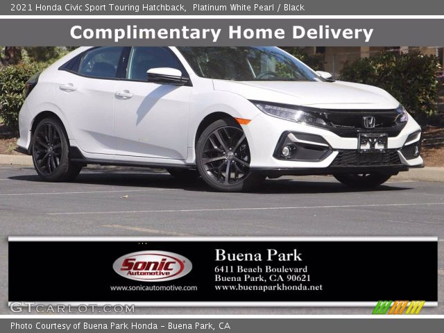 2021 Honda Civic Sport Touring Hatchback in Platinum White Pearl
