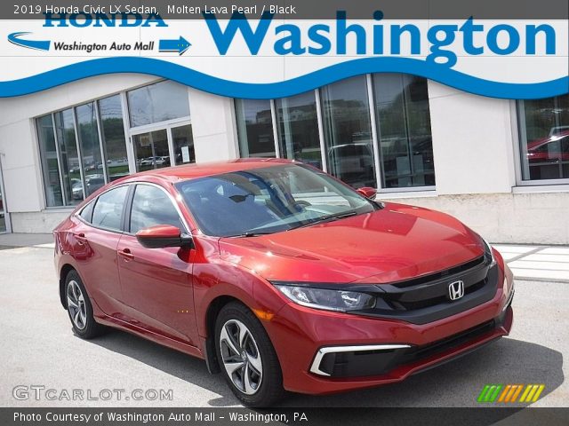 2019 Honda Civic LX Sedan in Molten Lava Pearl