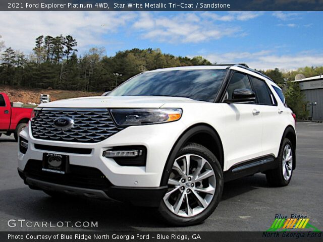 2021 Ford Explorer Platinum 4WD in Star White Metallic Tri-Coat