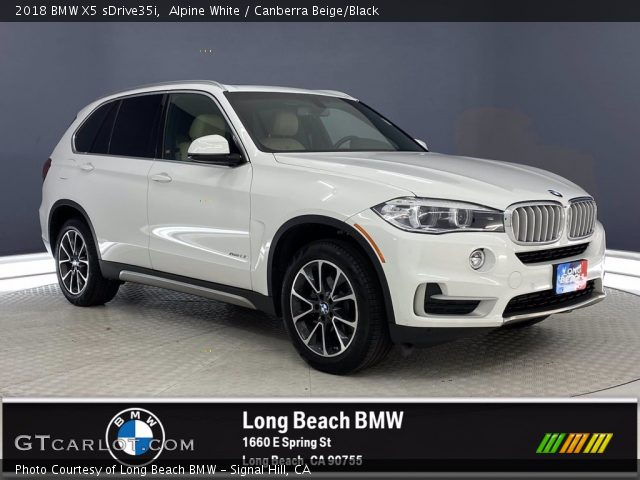 2018 BMW X5 sDrive35i in Alpine White
