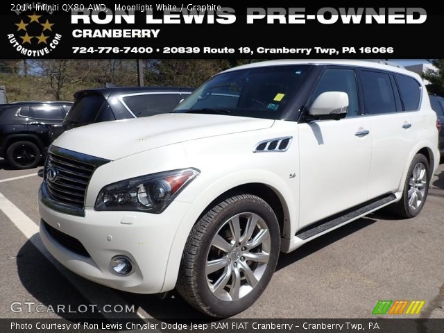 2014 Infiniti QX80 AWD in Moonlight White