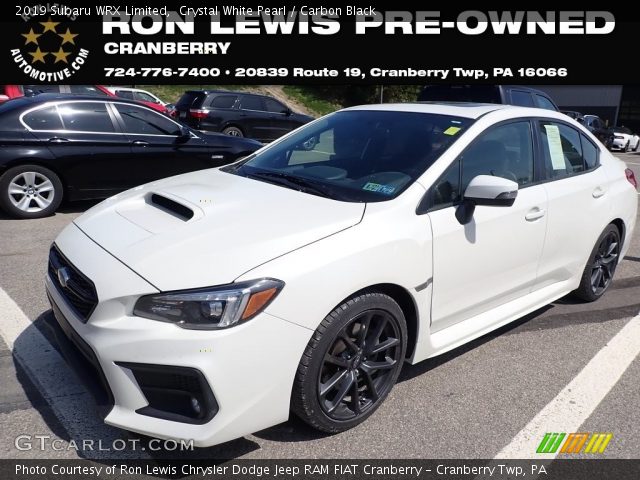 2019 Subaru WRX Limited in Crystal White Pearl