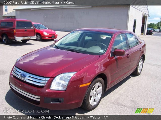 2007 Ford Fusion SE V6 in Merlot Metallic