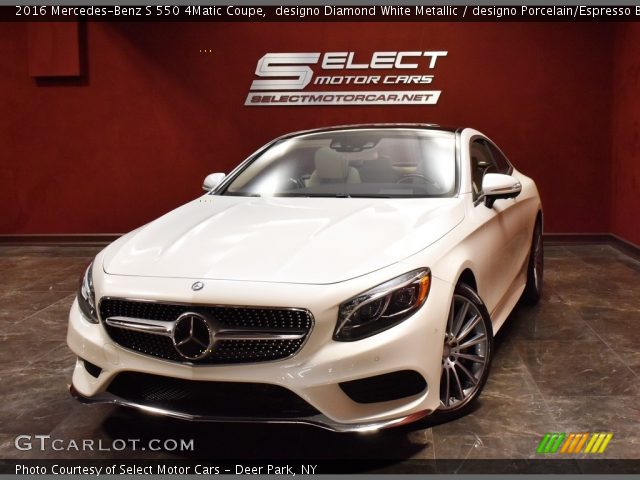 2016 Mercedes-Benz S 550 4Matic Coupe in designo Diamond White Metallic