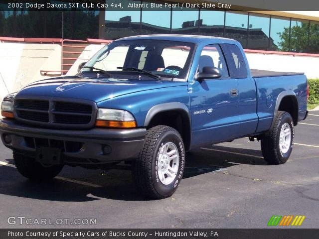 2002 Dodge Dakota SXT Club Cab 4x4 in Atlantic Blue Pearl
