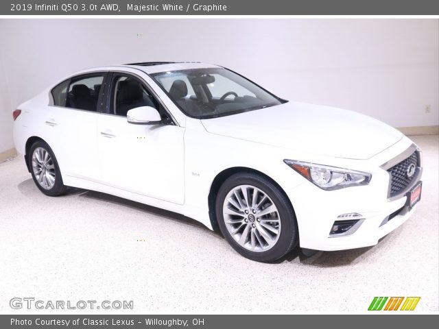 2019 Infiniti Q50 3.0t AWD in Majestic White