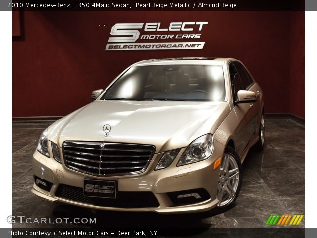 2010 Mercedes-Benz E 350 4Matic Sedan in Pearl Beige Metallic