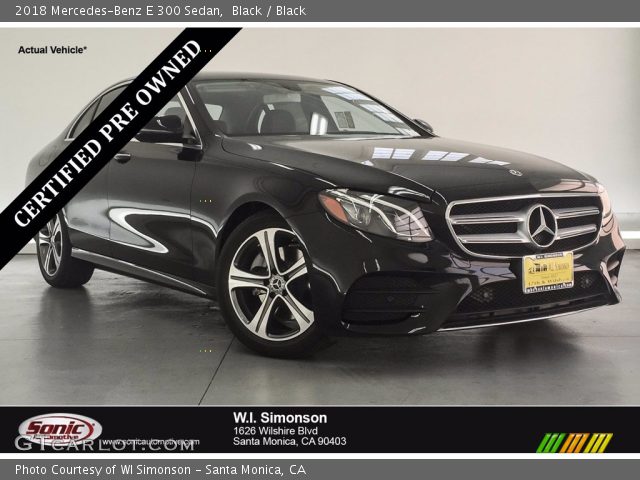 2018 Mercedes-Benz E 300 Sedan in Black