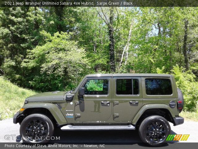 2021 Jeep Wrangler Unlimited Sahara 4xe Hybrid in Sarge Green