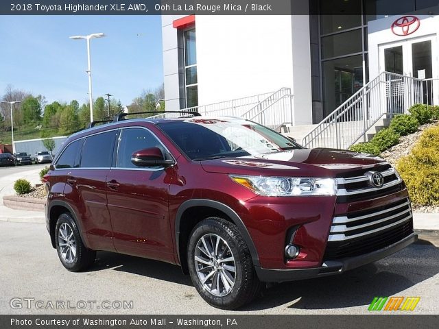 2018 Toyota Highlander XLE AWD in Ooh La La Rouge Mica