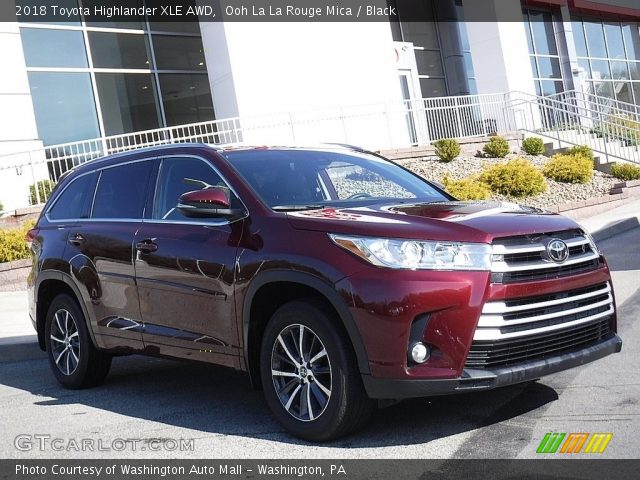2018 Toyota Highlander XLE AWD in Ooh La La Rouge Mica