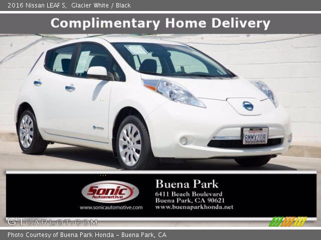 2016 Nissan LEAF S in Glacier White
