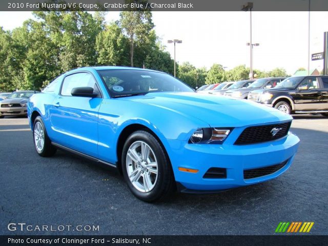 2010 Ford Mustang V6 Coupe in Grabber Blue
