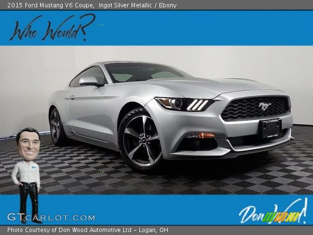 2015 Ford Mustang V6 Coupe in Ingot Silver Metallic