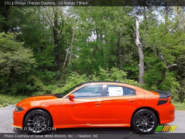 2021 Dodge Charger Daytona in Go Mango