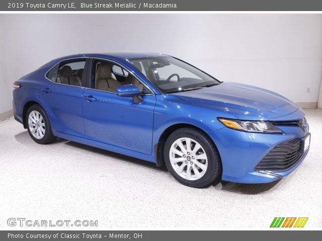 2019 Toyota Camry LE in Blue Streak Metallic