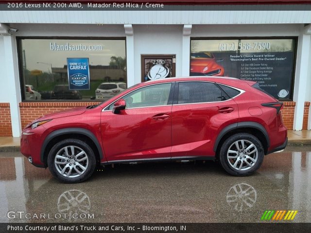 2016 Lexus NX 200t AWD in Matador Red Mica