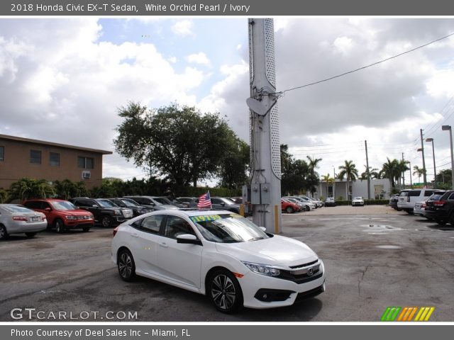 2018 Honda Civic EX-T Sedan in White Orchid Pearl