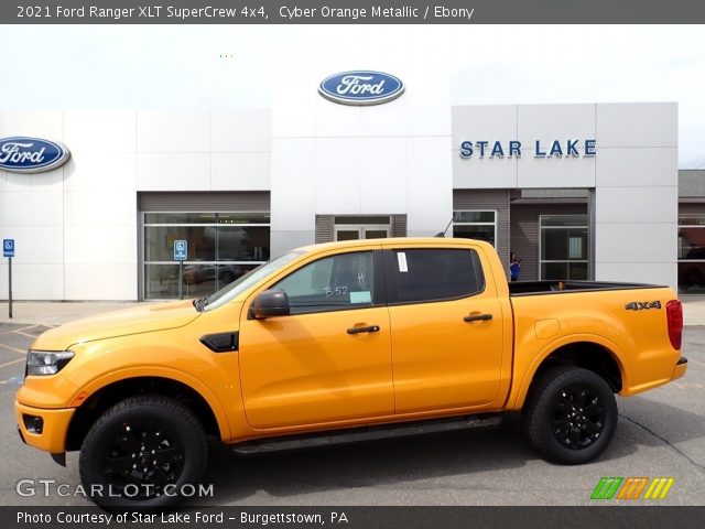 2021 Ford Ranger XLT SuperCrew 4x4 in Cyber Orange Metallic