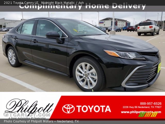 2021 Toyota Camry LE in Midnight Black Metallic