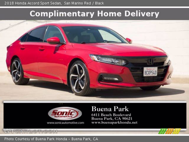 2018 Honda Accord Sport Sedan in San Marino Red