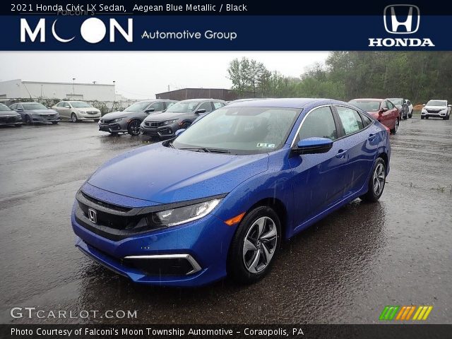 2021 Honda Civic LX Sedan in Aegean Blue Metallic