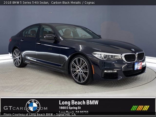 2018 BMW 5 Series 540i Sedan in Carbon Black Metallic