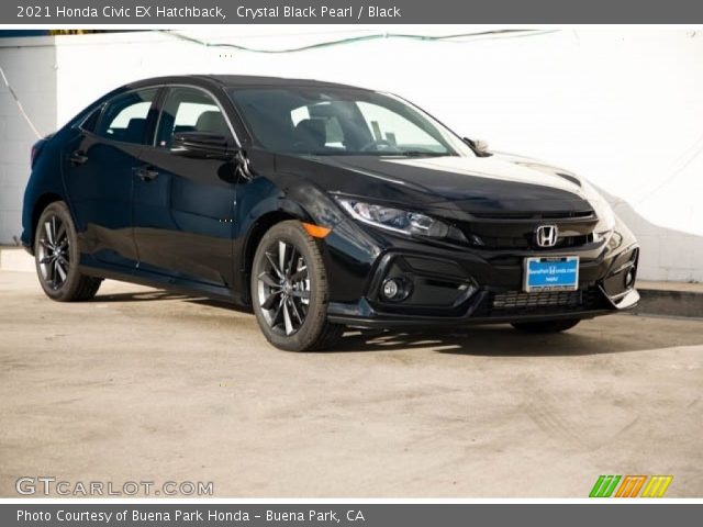 2021 Honda Civic EX Hatchback in Crystal Black Pearl