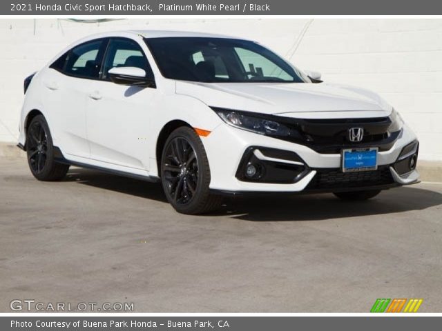 2021 Honda Civic Sport Hatchback in Platinum White Pearl