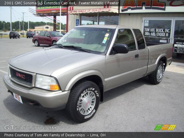 2001 GMC Sonoma SLS Extended Cab 4x4 in Pewter Metallic