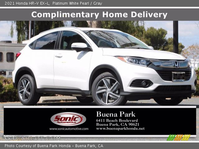 2021 Honda HR-V EX-L in Platinum White Pearl