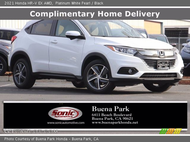 2021 Honda HR-V EX AWD in Platinum White Pearl