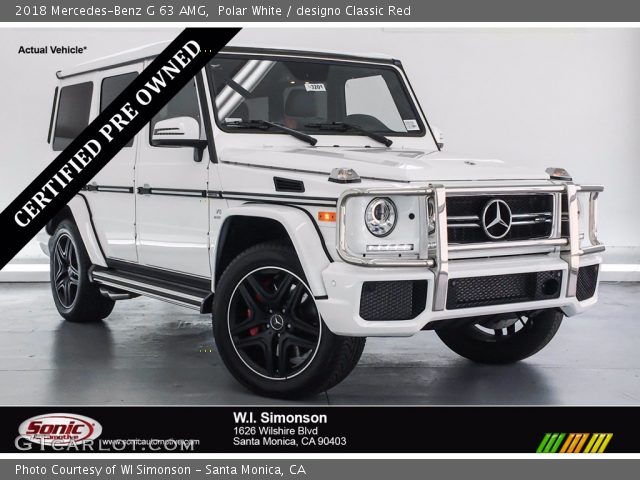 2018 Mercedes-Benz G 63 AMG in Polar White