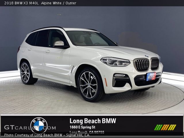 2018 BMW X3 M40i in Alpine White