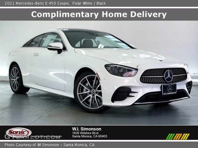 2021 Mercedes-Benz E 450 Coupe in Polar White
