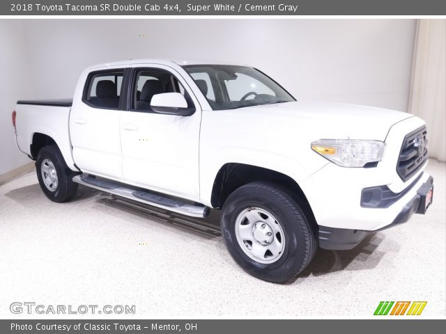 2018 Toyota Tacoma SR Double Cab 4x4 in Super White