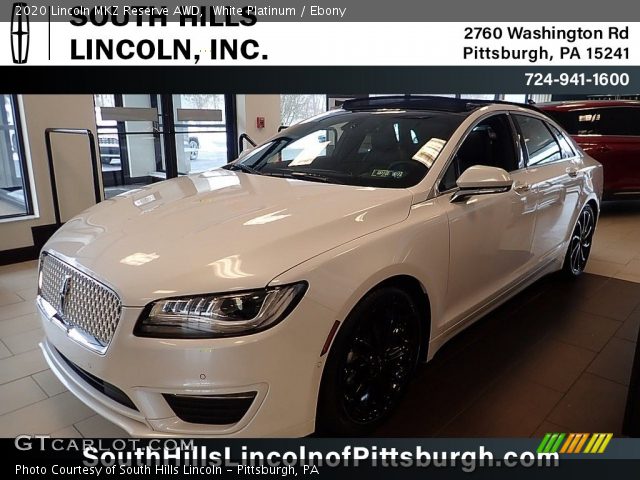 2020 Lincoln MKZ Reserve AWD in White Platinum