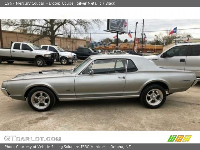 1967 Mercury Cougar Hardtop Coupe in Silver Metallic