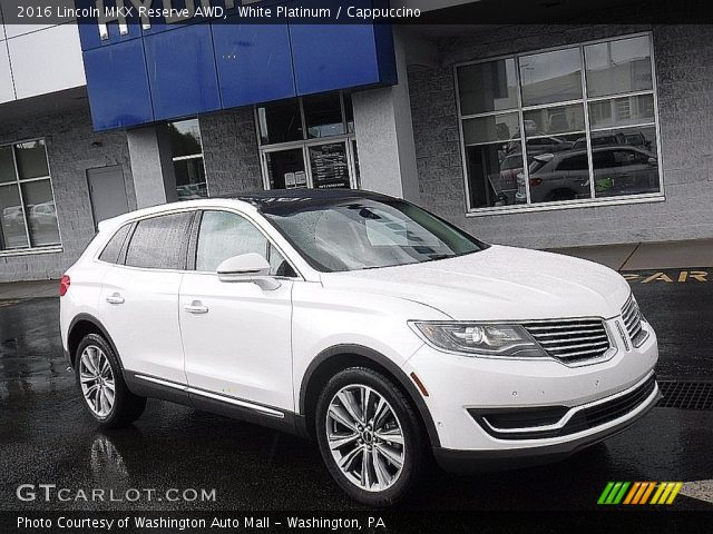 2016 Lincoln MKX Reserve AWD in White Platinum