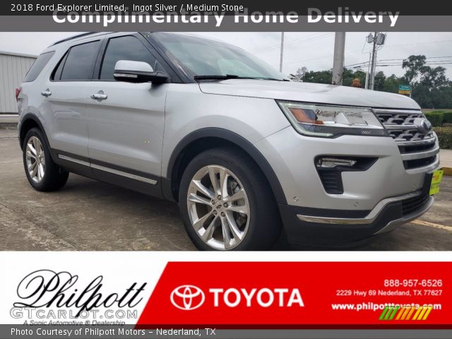 2018 Ford Explorer Limited in Ingot Silver