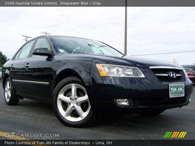 2008 Hyundai Sonata Limited in Deepwater Blue