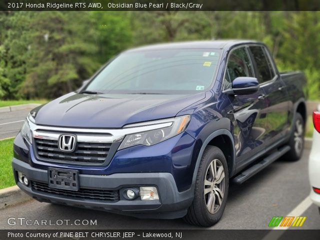 2017 Honda Ridgeline RTS AWD in Obsidian Blue Pearl